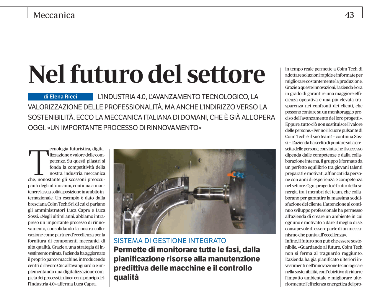 MECCANICA - Marzo 2025 COIM TECH
